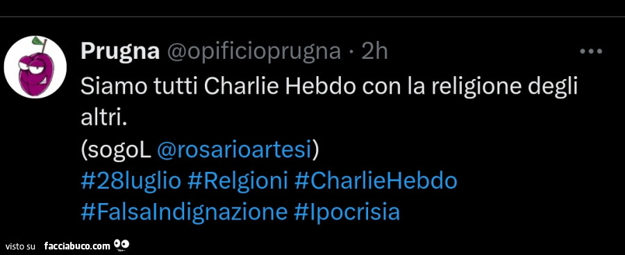 Siamo tutti charlie hebdo con la religione degli altri