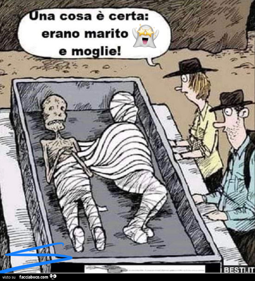 Tra moglie e marito, mai mettere il dito! Neanche da morto! 🤣🤣