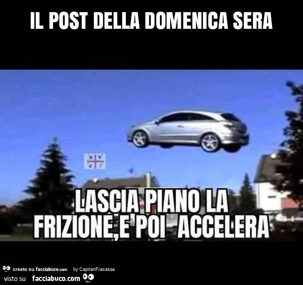 Il post della domenica sera