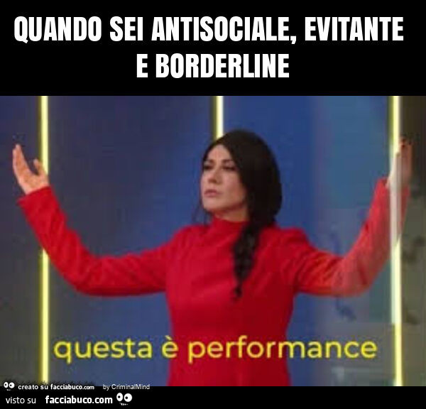 Quando sei antisociale, evitante e borderline