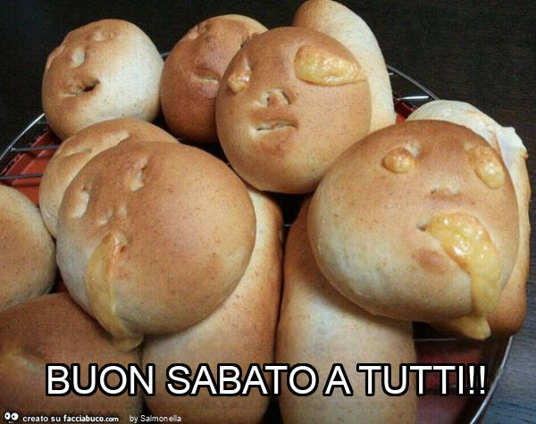 Buon sabato a tutti