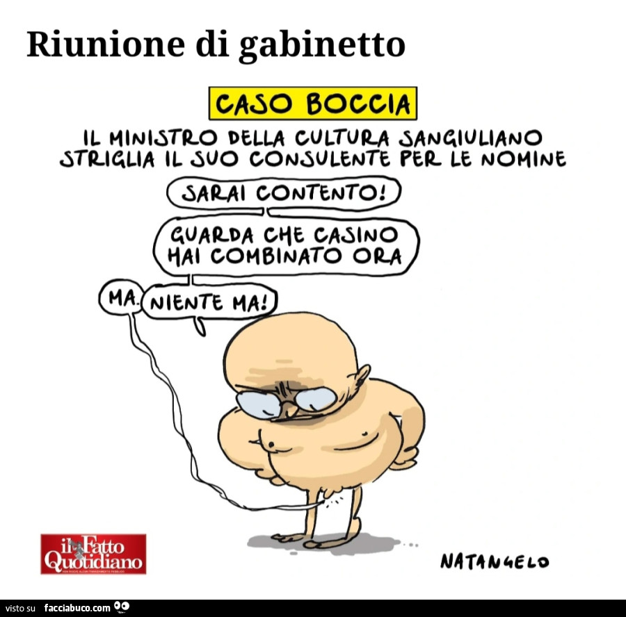 Riunione di gabinetto caso boccia il ministro della cultura Sangiuliano striglia il suo consulente per le nomine