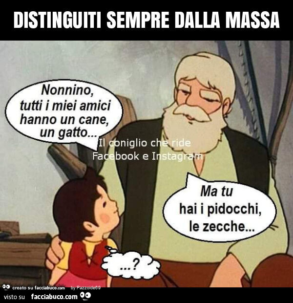 Distinguiti sempre dalla massa