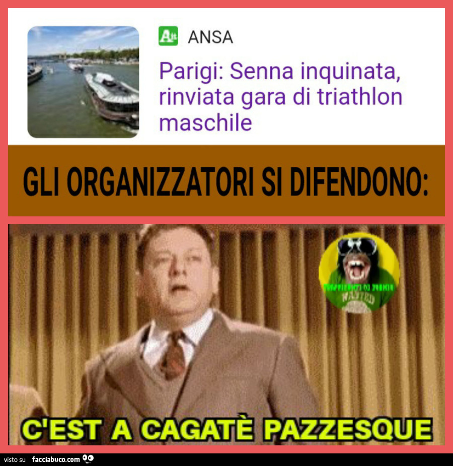 Parigi Senna inquinata rinviata gara di triathlon maschile gli organizzatori si DIFENDONO cest a cagatè pazzesque