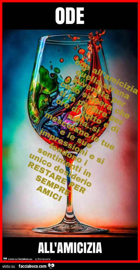 Ode all'amicizia