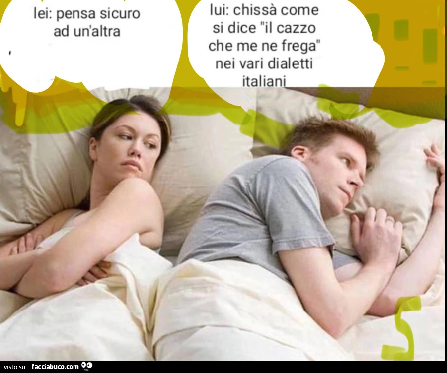 Mai farsi domande inutili&hellip; . Me ne frega un belin di niente, òstrega