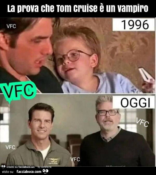 La prova che tom cruise è un vampiro