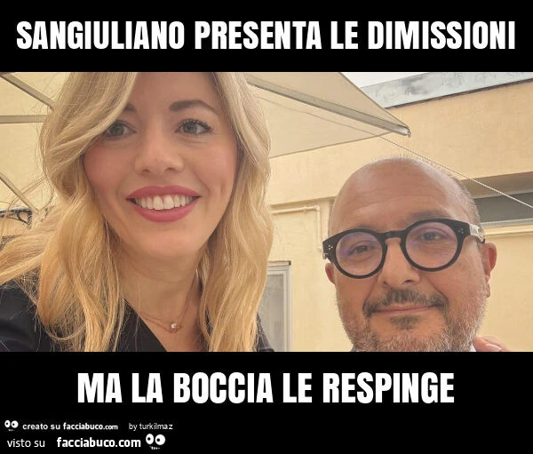 Sangiuliano presenta le dimissioni ma la boccia le respinge