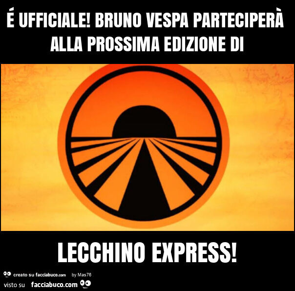 É ufficiale! Bruno vespa parteciperà alla prossima edizione di lecchino express