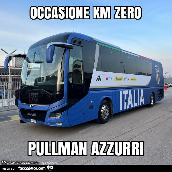 Occasione km zero pullman azzurri