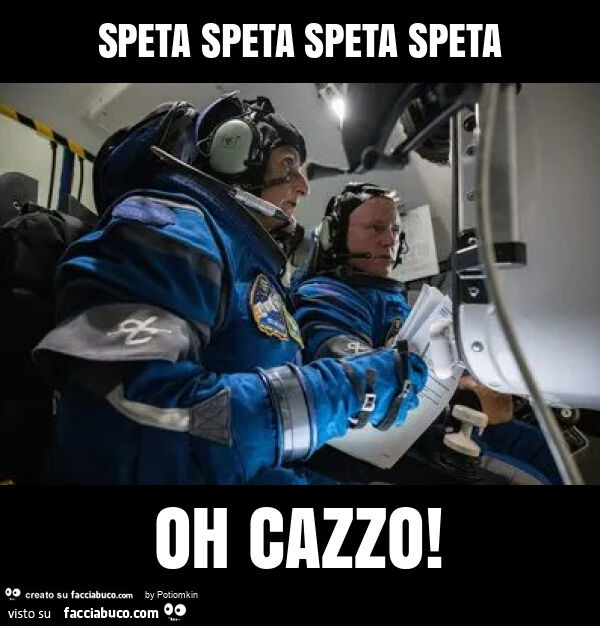 Speta speta speta speta oh cazzo