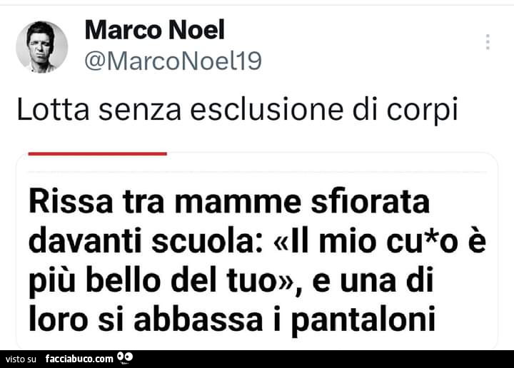 Lotta senza esclusione di corpi. Rissa tra mamme sfiorata davanti scuola: il mio culo è più bello del tuo