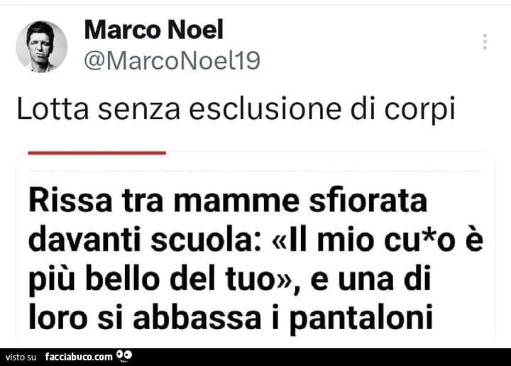 Lotta senza esclusione di corpi. Rissa tra mamme sfiorata davanti scuola: il mio culo รจ piรน bello del tuo