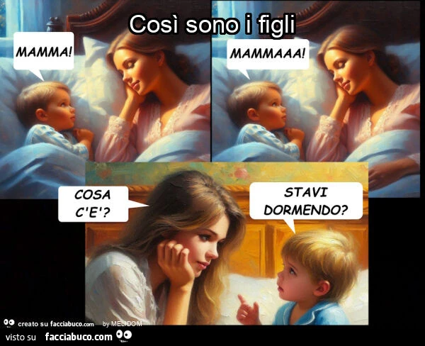 Così sono i figli
