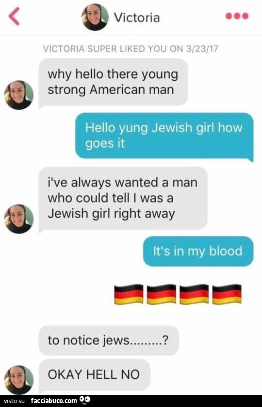 Why hello there young strong american man. Hello yung jewish girl how goes it