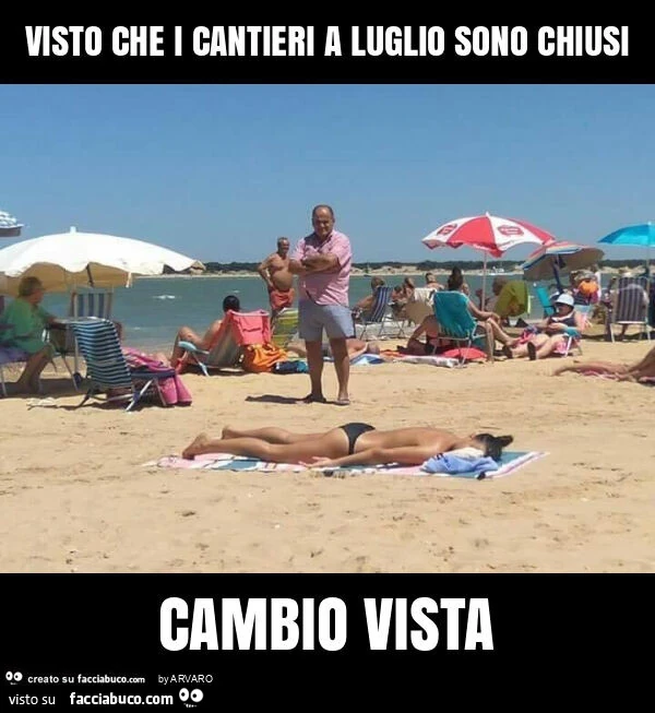 Visto che i cantieri a luglio sono chiusi cambio vista