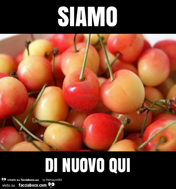 Siamo di nuovo qui