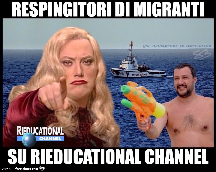 RESPINGITORI DI MIGRANTI SU RIEDUCATIONAL CHANNEL