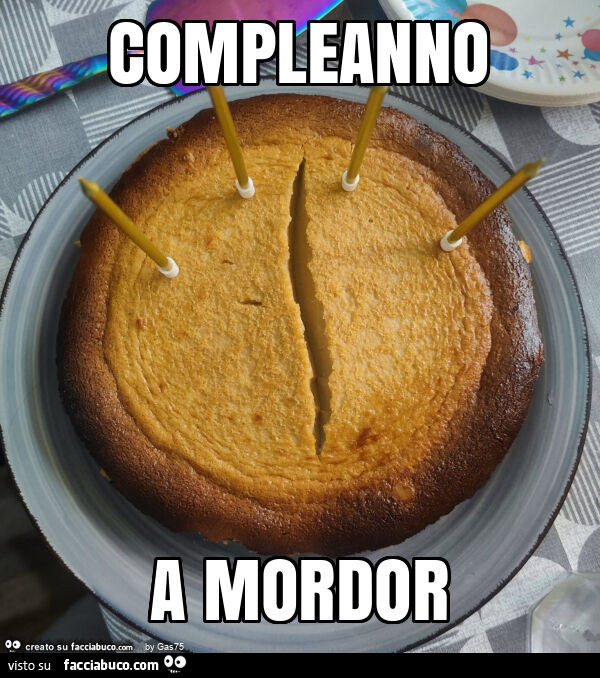 Compleanno a mordor