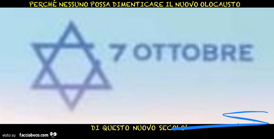 7 ottobre 2023: riproposizione dell'Olocausto! L'uomo è la peggiore bestia che ci sia sulla terra