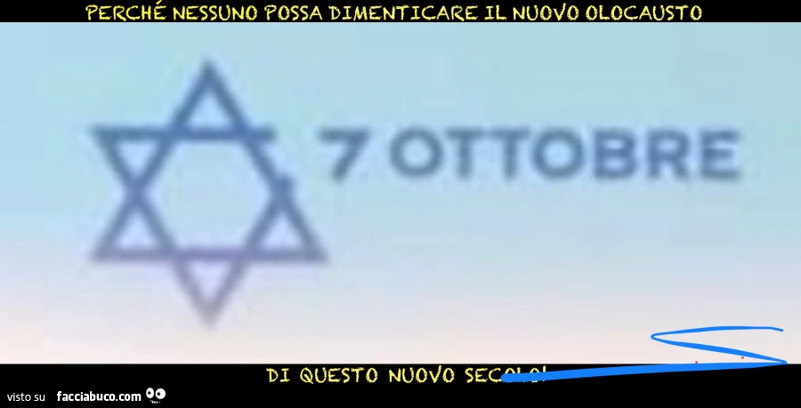 7 ottobre 2023: riproposizione dell'Olocausto! L'uomo è la peggiore bestia che ci sia sulla terra