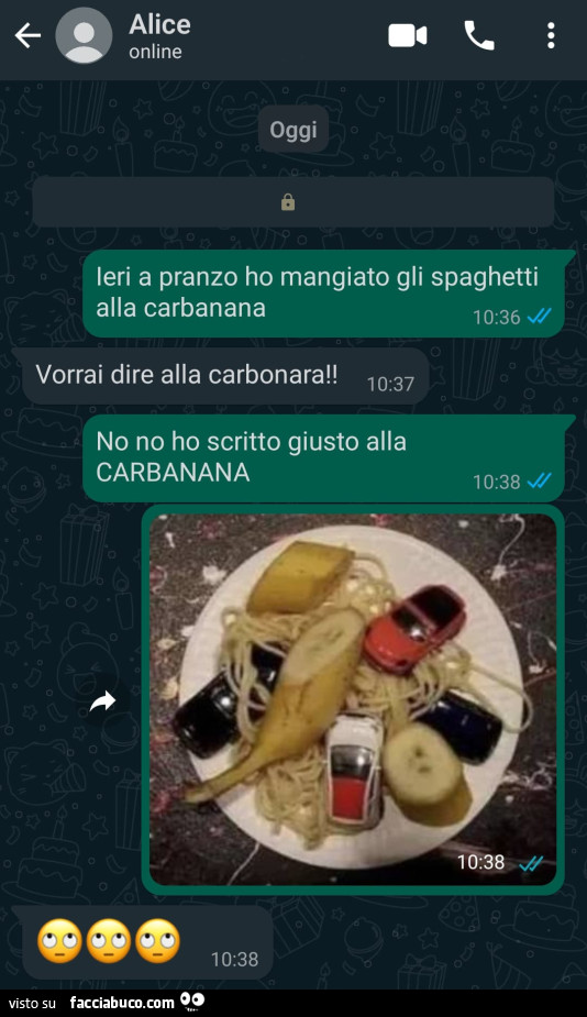 Spaghetti alla carbanana