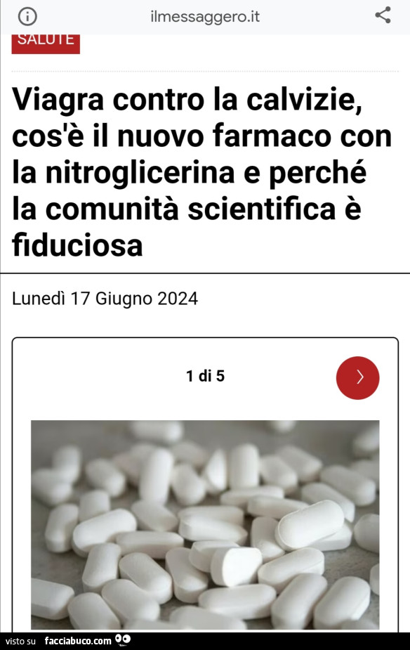 Viagra contro calvizie