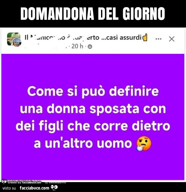 Domandona del giorno