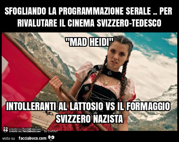 Sfogliando la programmazione serale. Per rivalutare il cinema svizzero-tedesco