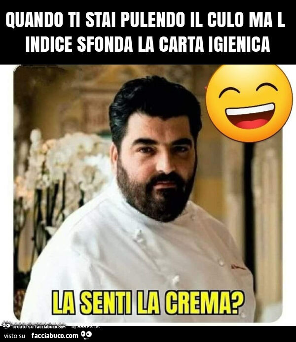 Quando ti stai pulendo il culo ma l indice sfonda la carta igienica