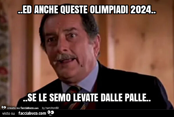 Ed anche queste olimpiadi 2024… se le semo levate dalle palle