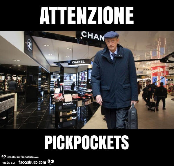 Attenzione pickpockets