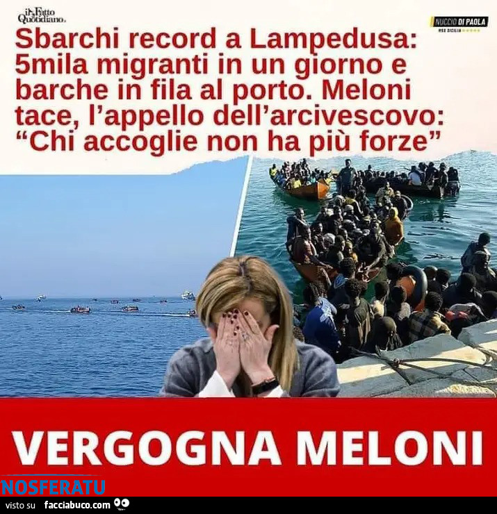 Vergogna Meloni