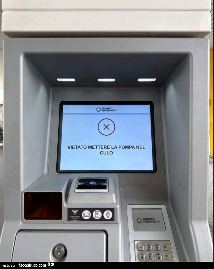Vietato mettere la pompa nel culo