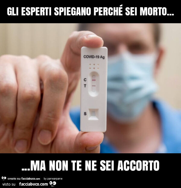 Gli esperti spiegano perché sei morto… ma non te ne sei accorto