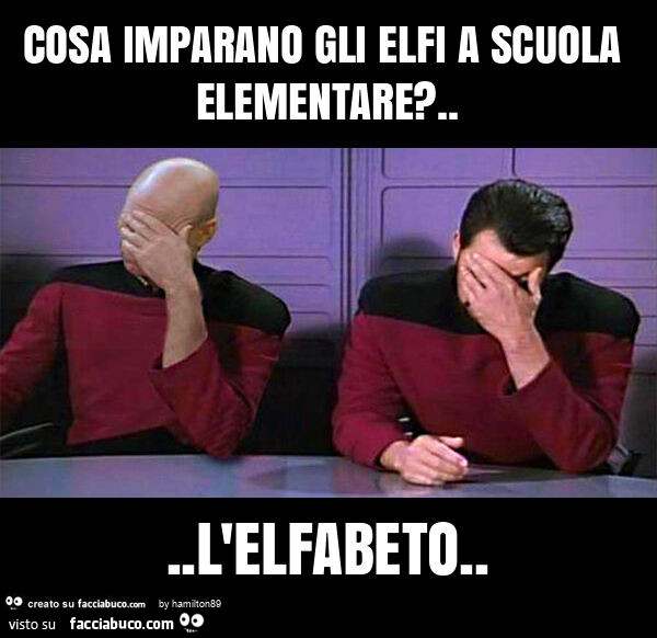 Cosa imparano gli elfi a scuola elementare? … l'elfabeto