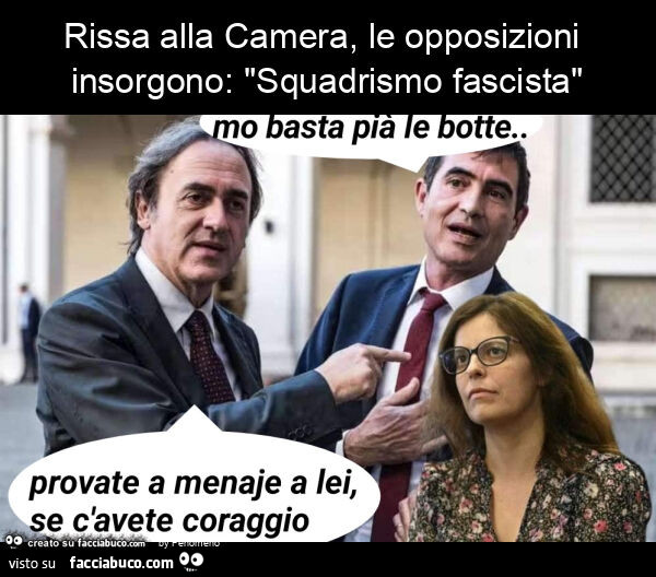 Rissa alla camera, le opposizioni insorgono: "squadrismo fascista"