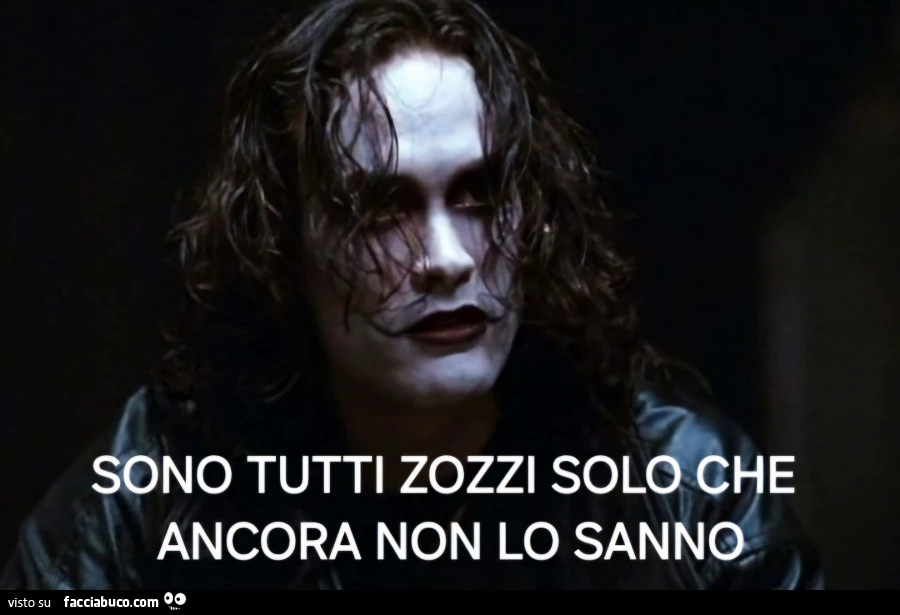 Sono tutti zozzi solo che ancora non lo sanno