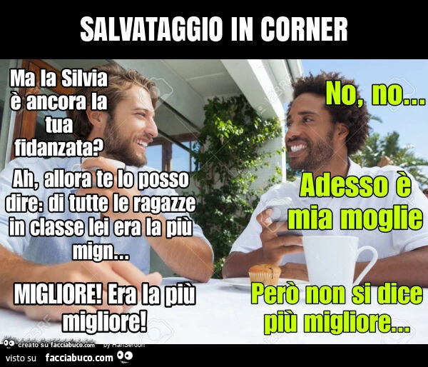 Salvataggio in corner
