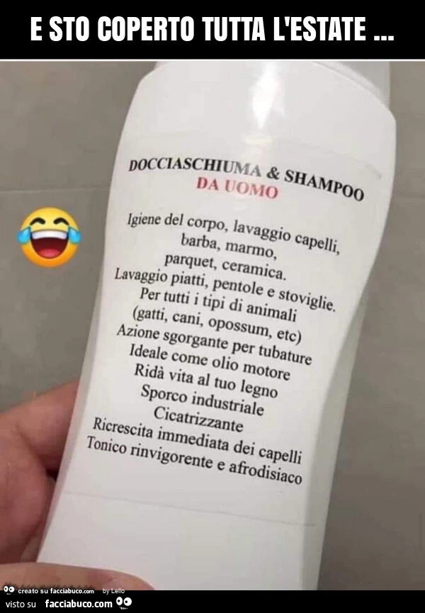E sto coperto tutta l'estate