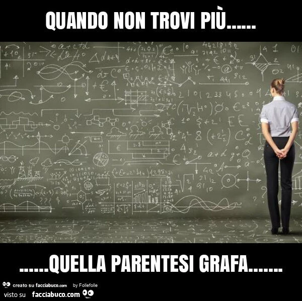 Quando non trovi più&hellip; quella parentesi grafa