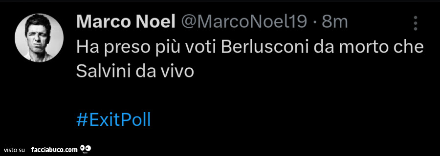 Ha preso più voti berlusconi da morto che salvini da vivo