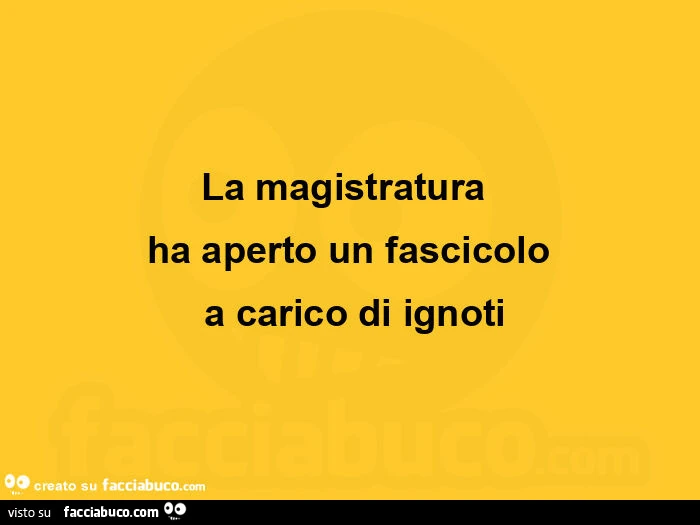 La magistratura ha aperto un fascicolo a carico di ignoti