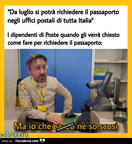 Da luglio si potrà chiedere il passaporto anche alla posta