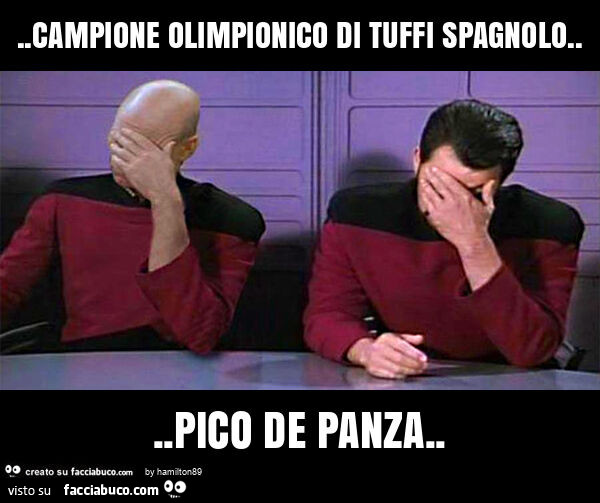 Campione olimpionico di tuffi spagnolo… pico de panza