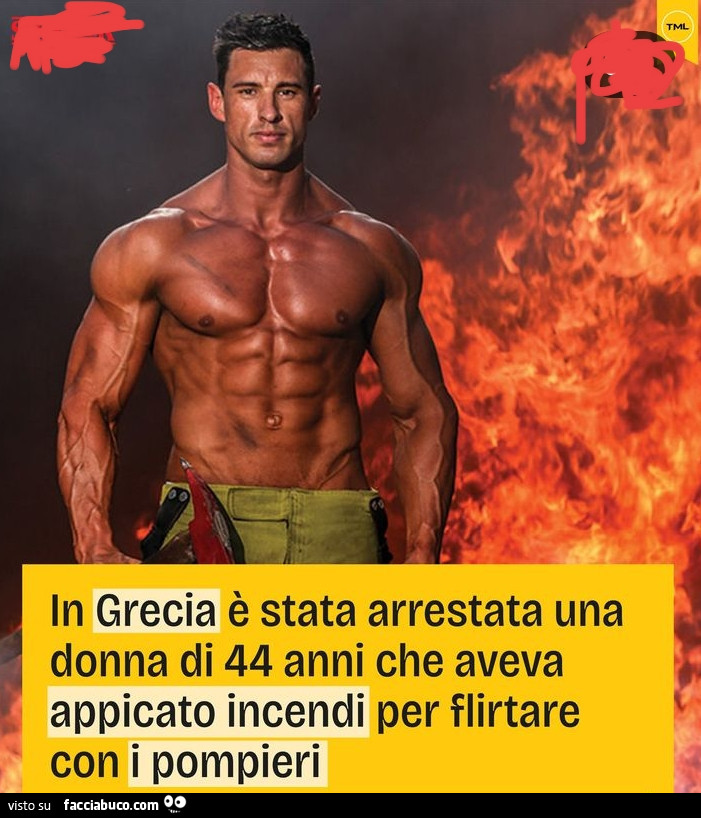 In grecia è stata arrestata una donna di 44 anni che aveva appiccato incendi per flirtare con i pompieri