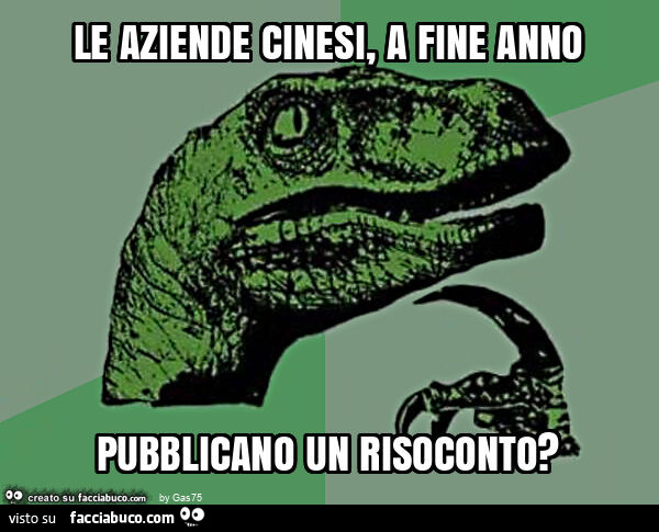 Le aziende cinesi, a fine anno pubblicano un risoconto?