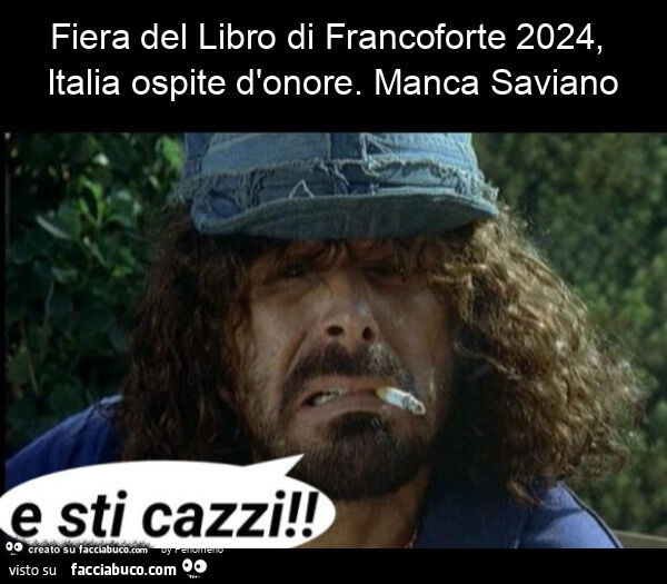Fiera del libro di francoforte 2024, italia ospite d'onore. Manca saviano