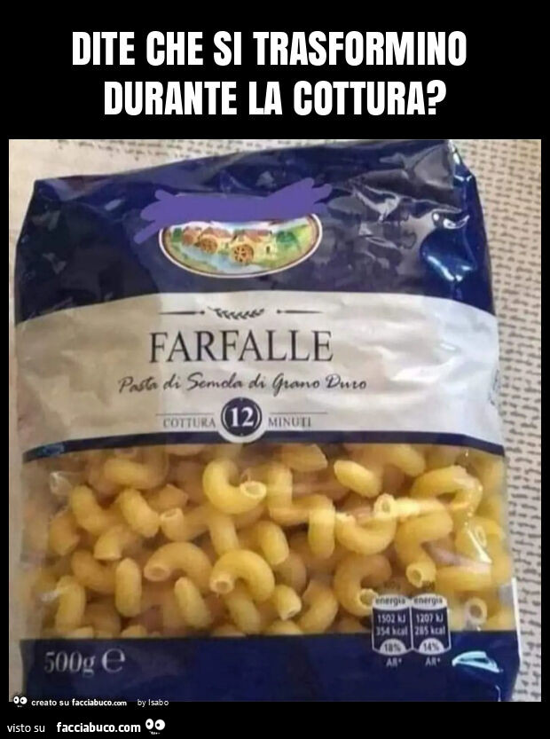 Dite che si trasformino durante la cottura?