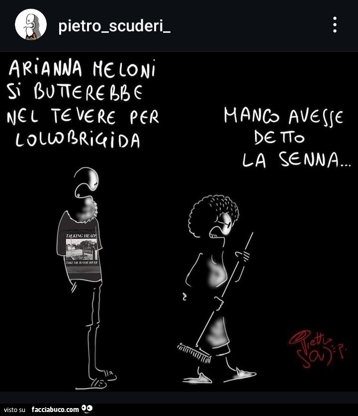 Arianna Meloni si butterebbe nel tevere per Lollobrigida. Manco avesse detteo la Senna